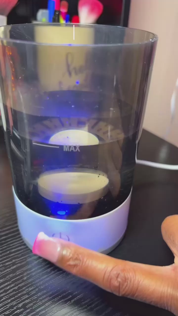 Glow Theory™ Luxe Brush Cleaner | USB Rechargeable Automatic Makeup Brush Cleaning System